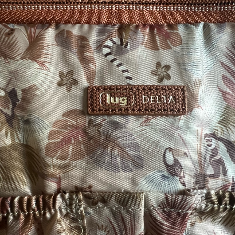 Lug Women's Laptop Bag - Brown and Cream